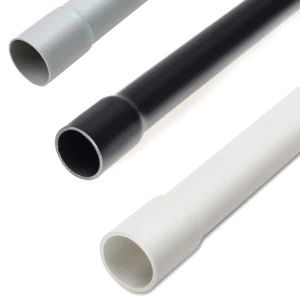 Tub rigid PVC mufat pentru instalatii electrice, 16mm, gri  - SKU:  DX27716