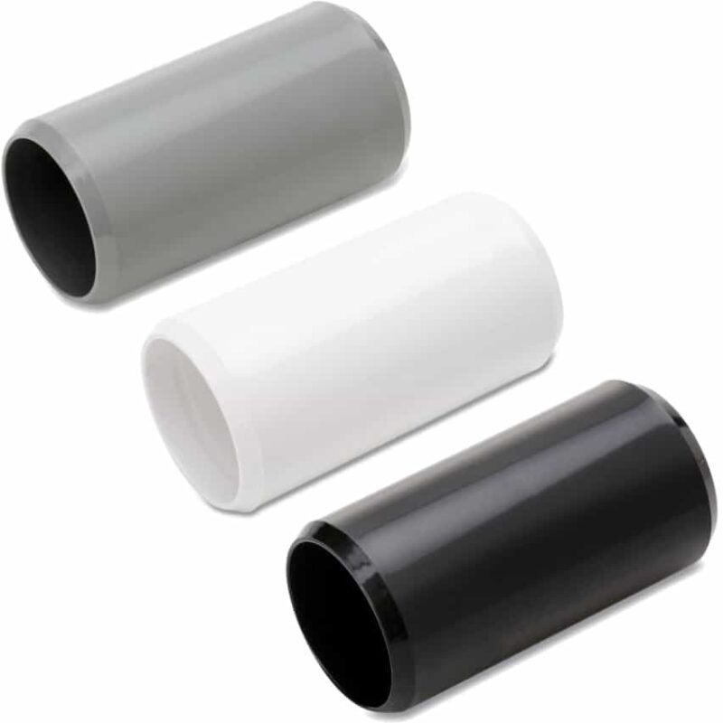 Mufa de cuplare PVC pentru conducte rigide, 40mm, gri RAL7035  - SKU:  DX40040