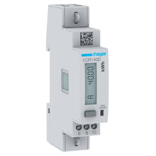 Contor energie electrica monofazat digital 40A cu masurare directa si MODBUS - SKU:  ECR140D