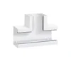 Element T din profil de baza BRS 100x130mm capac 80mm tabla otel alb - SKU:  BRS10013089010