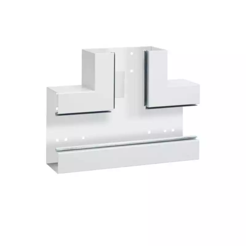 Element T din profil de baza BRS 83x170mm capac 80mm tabla otel alb - SKU:  BRS8517089016