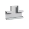 Element T din profil de baza tabla de otel BRS 68x130mm capac 80mm gri deschis  - SKU:  BRS6513087035