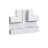 Element T din profil de baza tabla de otel 68x210mm capac 80mm alb - SKU:  BRS6521089010