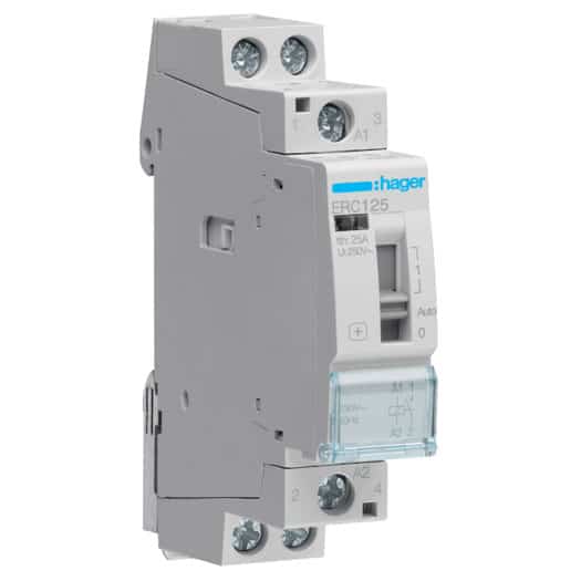 Releu de comanda instalatie, 230VAC, 25A, 1 contact normal deschis - SKU:  ERC125