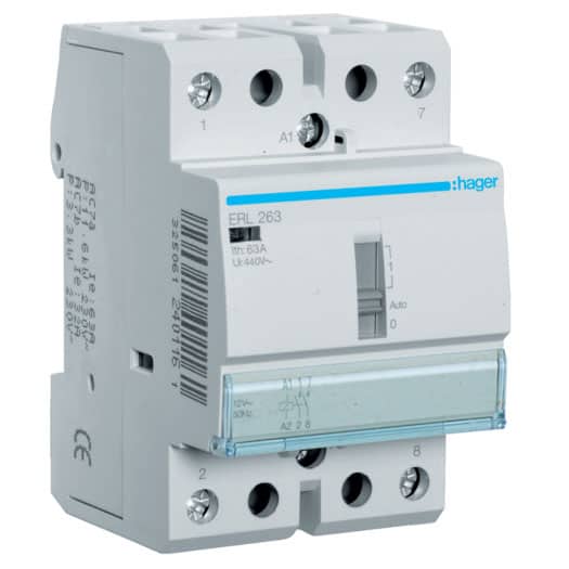 Releu de comanda 63A, 2S, 12VAC - SKU:  ERL263