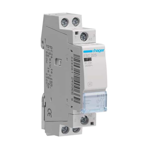 Contactor modular 2P, 25A, 2NA, 230VAC - SKU:  ESC225