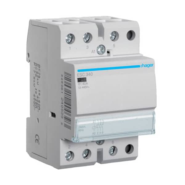 Contactor modular 3P 40A 230VAC 3NO - SKU:  ESC340