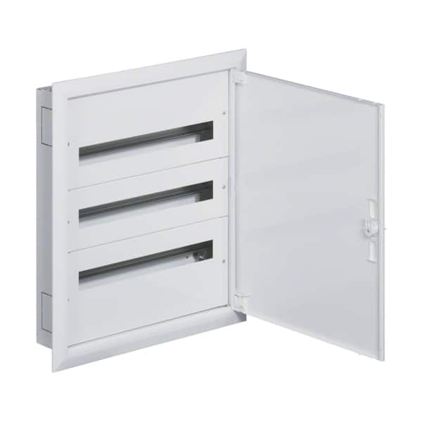 Tablou electric metalic incastrat cu plastroane, 72 module, IP30 - SKU:  FW324F