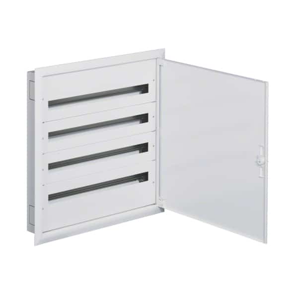 Tablou electric metalic incastrat, 144 module, IP30, cu plastroane - SKU:  FW436F