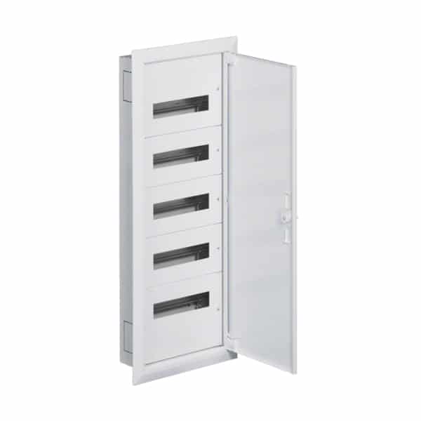 Tablou electric metalic incastrat 60 module cu plastroane Hager IP30 - SKU:  FW512F