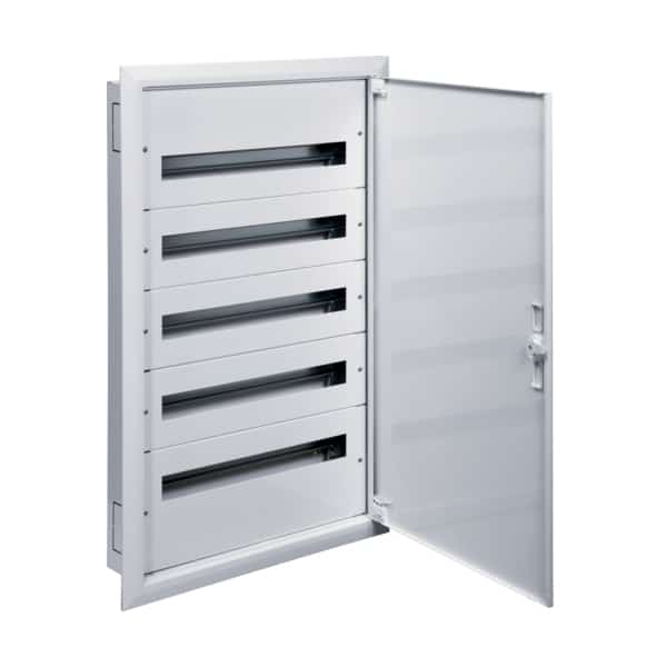 Tablou electric metalic incastrat cu plastroane, 120 module - SKU:  FW524F