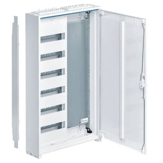 Tablou electric metalic 72 module 6X12 aplicat IP31 cu sectie multimedia - SKU:  FWB62K1