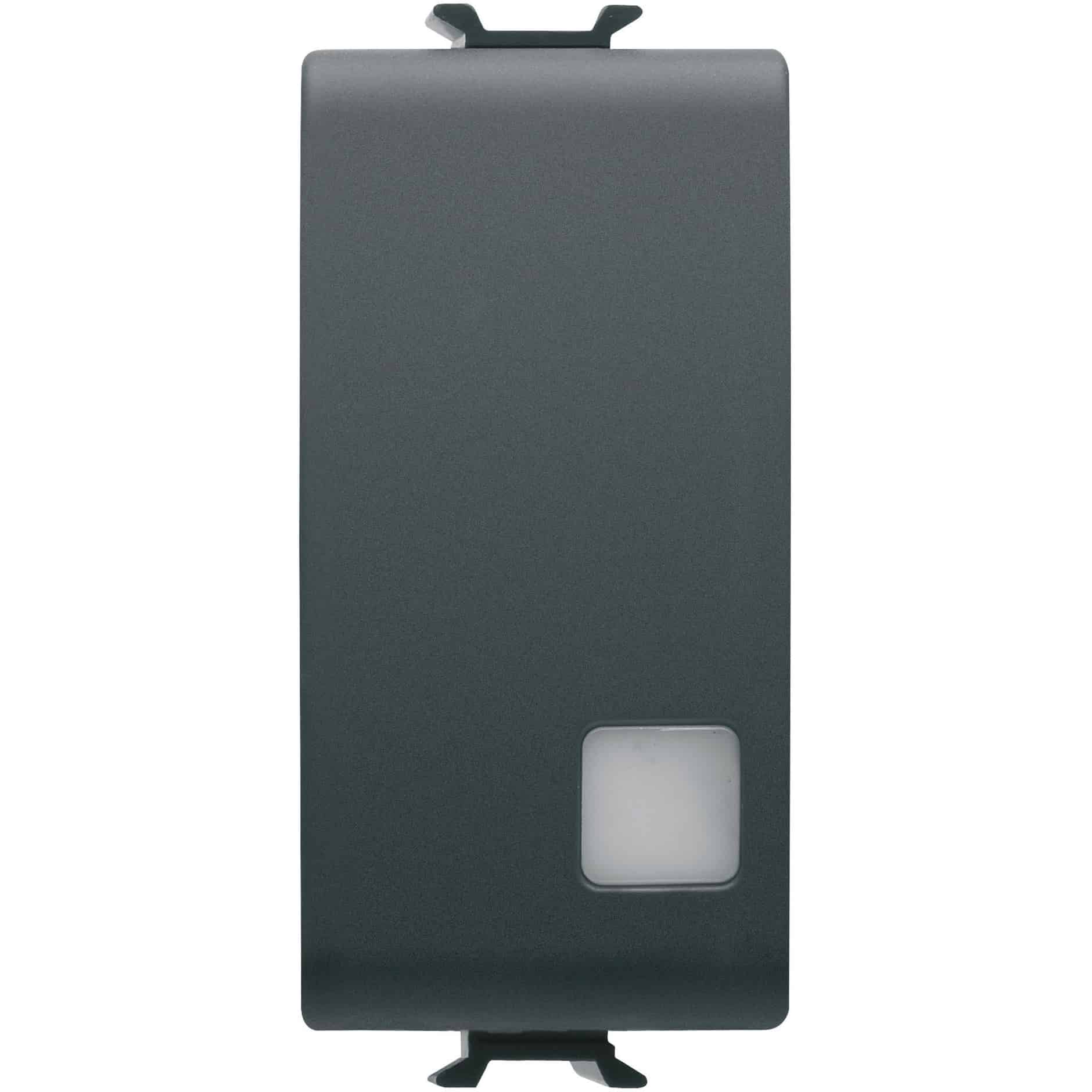 Intrerupator modular bipolar cu LED, negru, 1M, Chorus - SKU: GW12005
