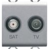 Priza modulara TV-SAT coaxiala titan, 2M, Chorus - SKU:  GW14383