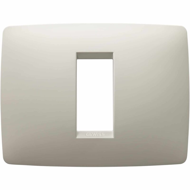 Rama decorativa aparataj modular Gewiss elipsa 1M ivoar Chorus One - SKU:  GW16101TI