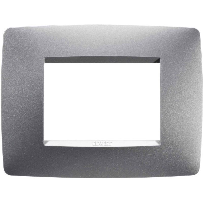 Rama decorativa aparataj modular Gewiss elipsa 3M titaniu Chorus One  - SKU:  GW16103VT