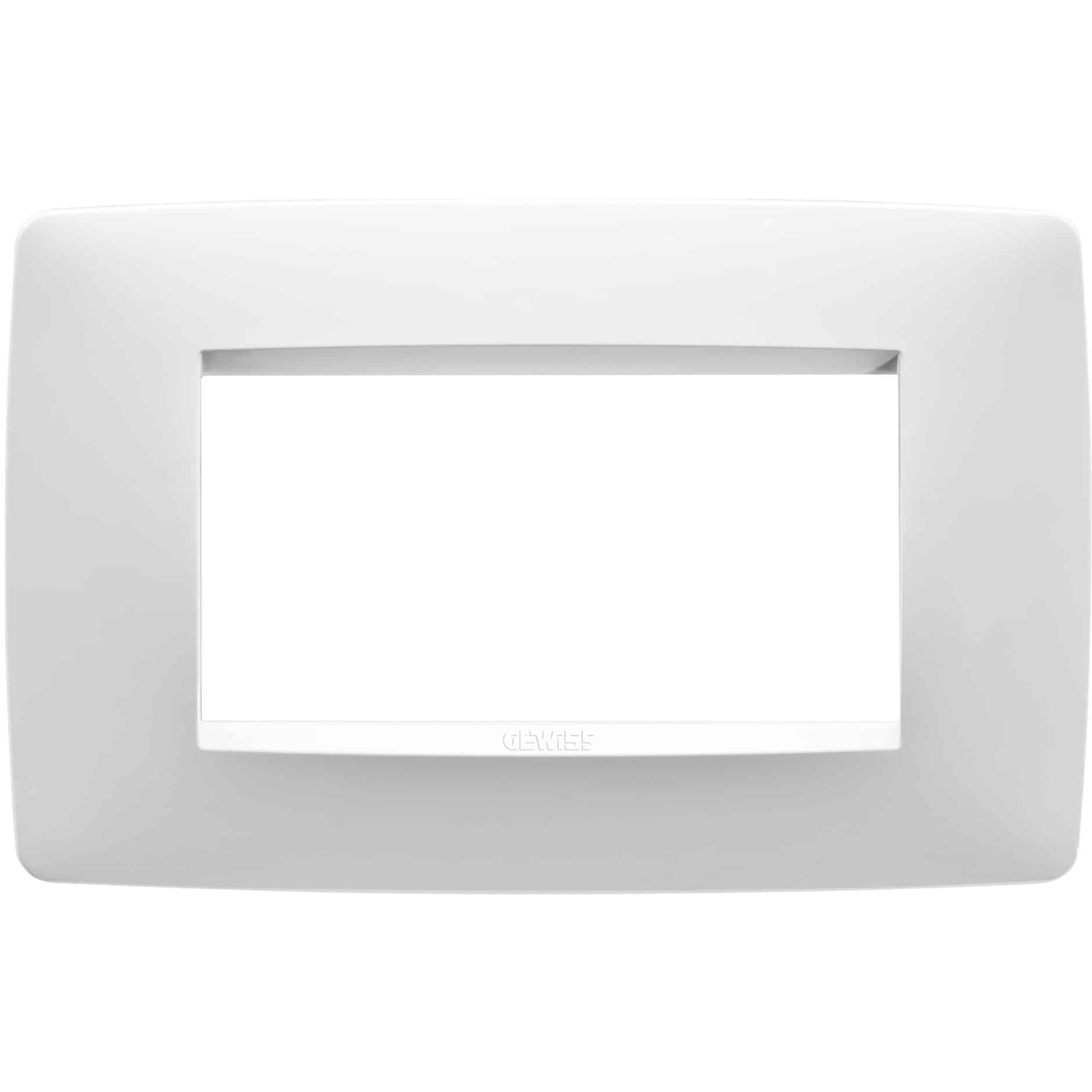 Rama decorativa aparataj modular Gewiss, elipsa, 4M, alb, Chorus One - SKU: GW16104TB