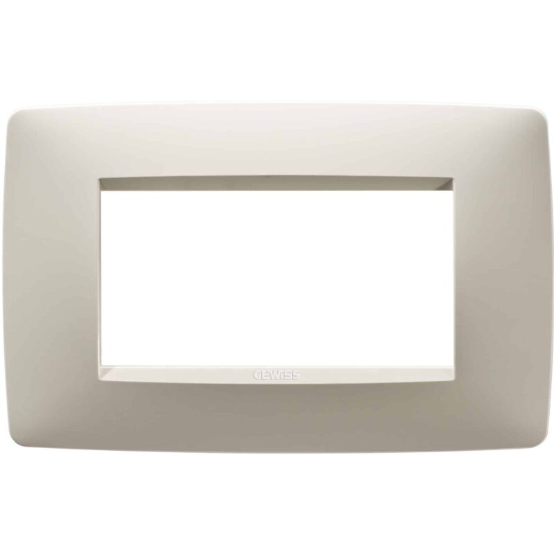 Rama decorativa aparataj modular Gewiss elipsa 4M ivoar Chorus One  - SKU:  GW16104TI