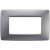 Rama decorativa aparataj modular Gewiss, elipsa, 4M, titaniu, Chorus One  - SKU:  GW16104VT