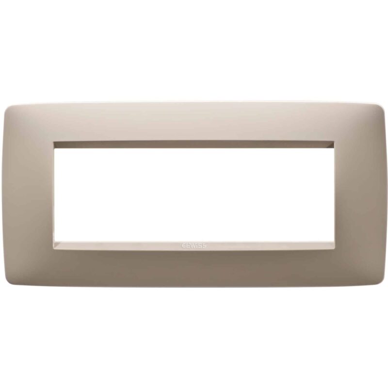 Rama decorativa aparataj modular Gewiss elipsa 6M canepa Chorus One - SKU:  GW16106TC