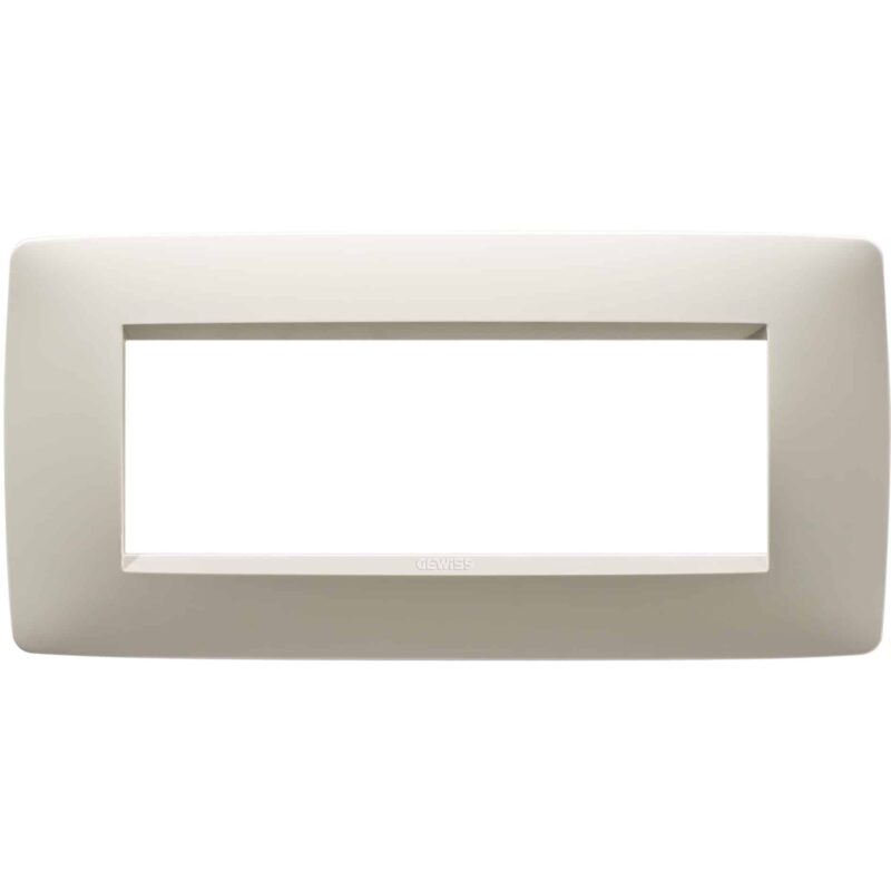 Rama decorativa aparataj modular Gewiss elipsa 6M ivoar Chorus One - SKU:  GW16106TI