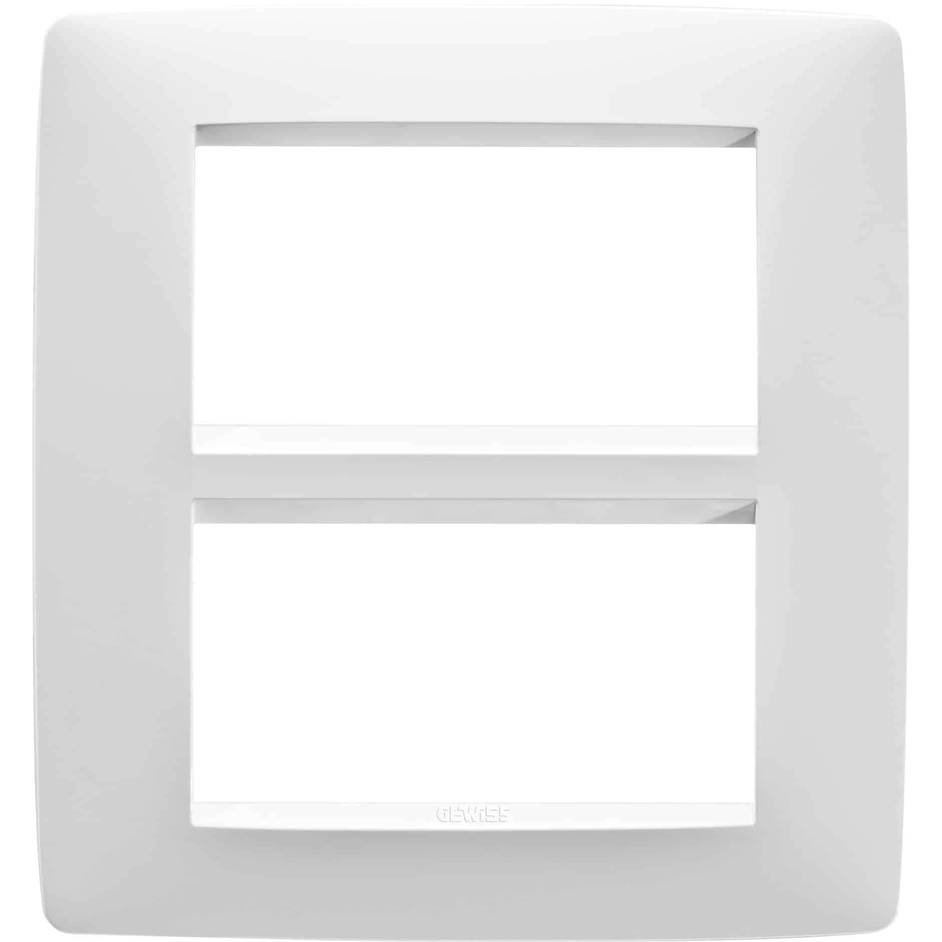 Rama decorativa aparataj modular Gewiss elipsa 8 module alb Chorus One - SKU: GW16108TB