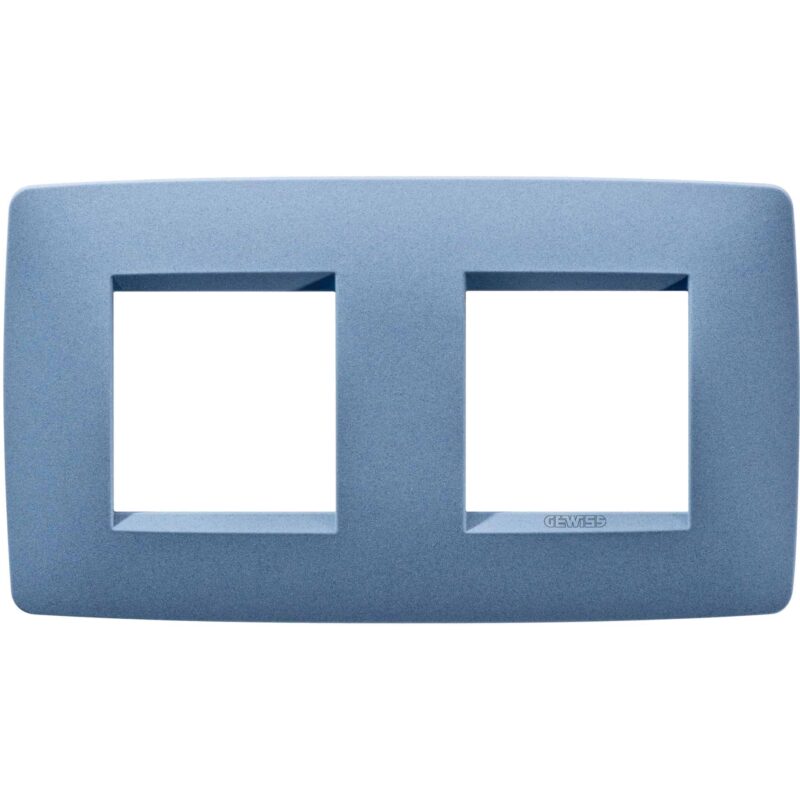 Rama decorativa aparataj unitar Gewiss, orizontala, 4 posturi, albastru - SKU:  GW16123VB