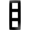 Rama decorativa aparataj unitar Gewiss, verticala, 6 posturi, negru - SKU: GW16127TN