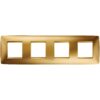 Rama decorativa aparataj unitar Gewiss, orizontala, 8 posturi, auriu - SKU:  GW16128MO