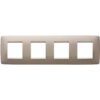 Rama decorativa aparataj unitar Gewiss, orizontala, 8 posturi, bej - SKU: GW16128TC