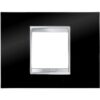 Rama decorativa aparataj modular Gewiss rectangulara 2M negru Chorus Lux - SKU:  GW16202TN