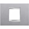 Rama decorativa modulara Gewiss, rectangulara, 2 module, titaniu, Chorus Lux - SKU:  GW16202VT