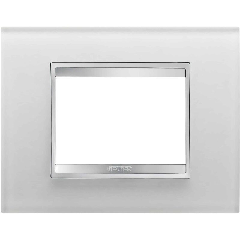 Rama decorativa aparataj modular Gewiss rectangulara transparent 3M - SKU:  GW16203CG