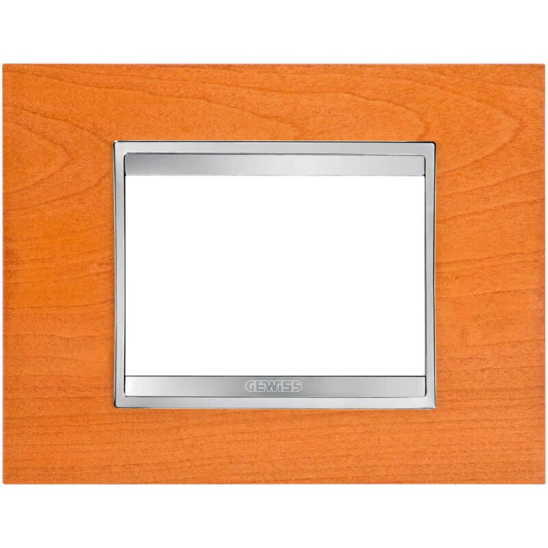 Rama decorativa aparataj modular Gewiss rectangulara 3M cires Chorus Lux  - SKU:  GW16203LC