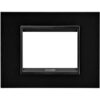 Rama decorativa aparataj modular Gewiss rectangulara 3M negru Chorus Lux - SKU:  GW16203XN