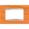 Rama decorativa modulara Gewiss Chorus Lux rectangulara 4 module cires - SKU:  GW16204LC