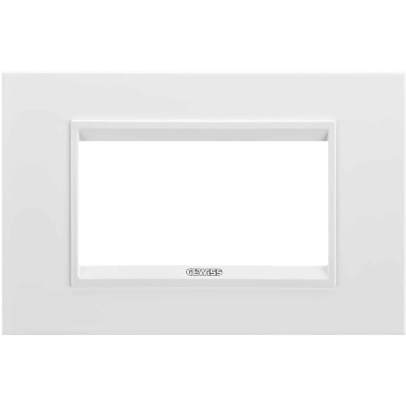 Rama decorativa Gewiss rectangulara alb Chorus Lux 4M - SKU:  GW16204XB