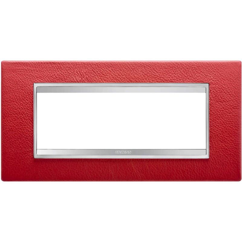 Rama decorativa aparataj modular Gewiss rectangulara rubiniu Chorus Lux - SKU:  GW16206PR