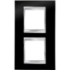 Rama decorativa aparataj unitar Gewiss verticala 4 posturi negru-gri Chorus Lux International  - SKU:  GW16224TN