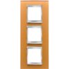 Rama decorativa aparataj unitar Gewiss, verticala, 6 posturi, ocru, Chorus Lux International - SKU:  GW16227CO