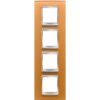 Rama decorativa aparataj unitar Gewiss verticala 8 posturi ocru Chorus Lux International - SKU: GW16229CO