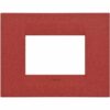 Rama decorativa aparataj modular Gewiss rectangulara 3M rubiniu Chorus Geo  - SKU:  GW16403VR