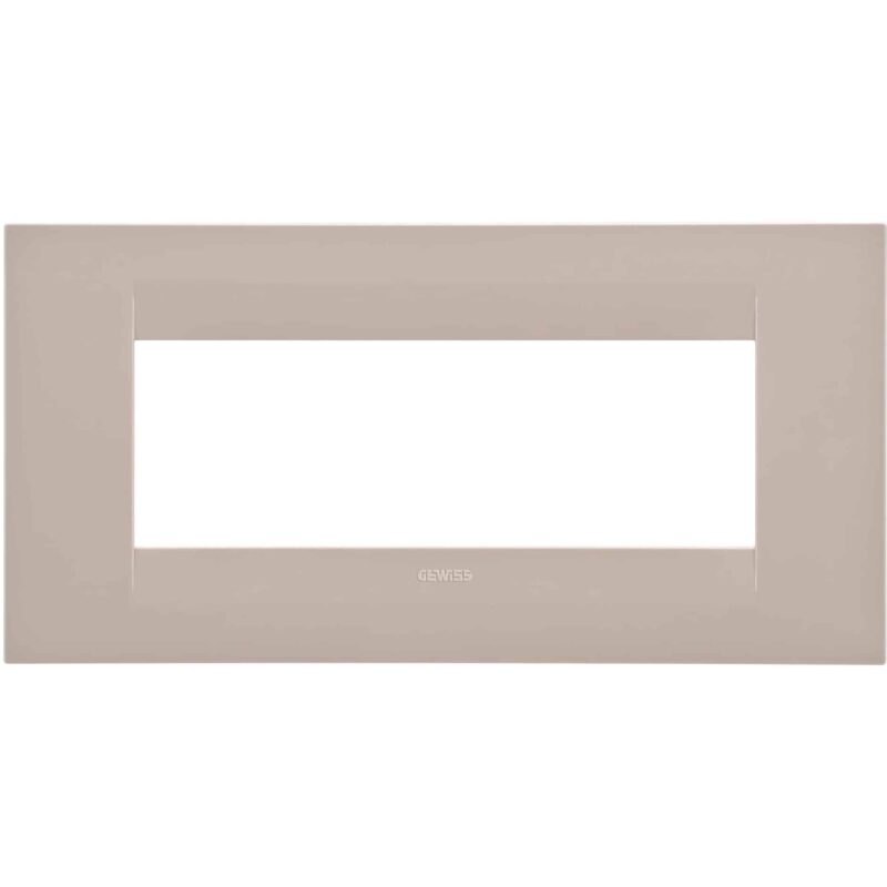 Rama decorativa aparataj modular Gewiss rectangulara 6M canepa Chorus Geo - SKU:  GW16406TC