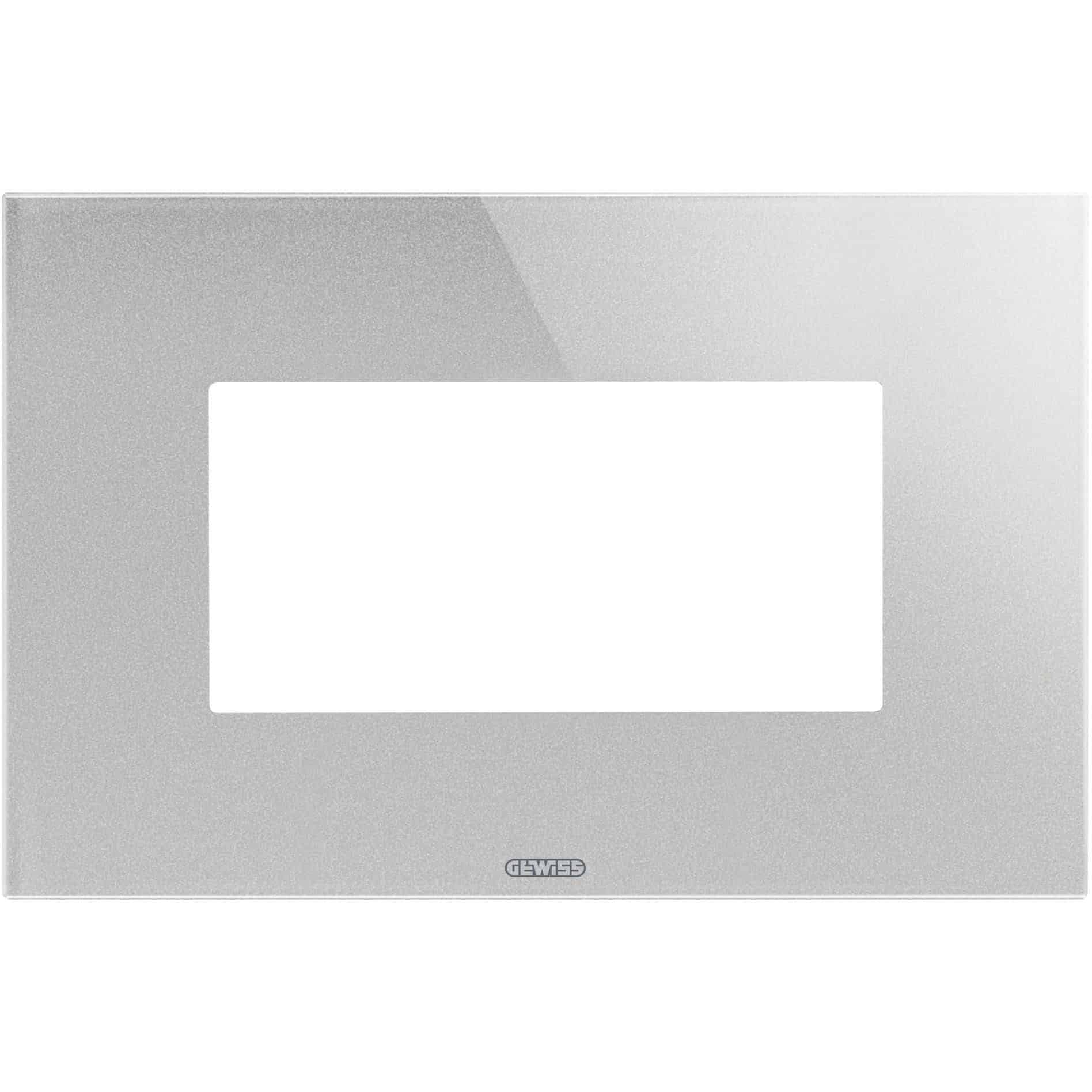 Rama decorativa modulara rectangulara Gewiss 4M titaniu Chorus Ice - SKU: GW16904CT