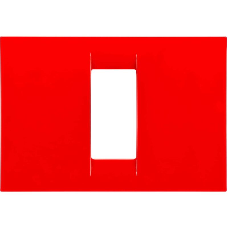 Rama decorativa aparataj modular Gewiss rectangulara 1M rosu Virna  - SKU:  GW22121