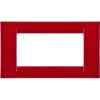 Rama decorativa aparataj modular Gewiss, rectangulara, 4M, visiniu, Virna - SKU: GW22134