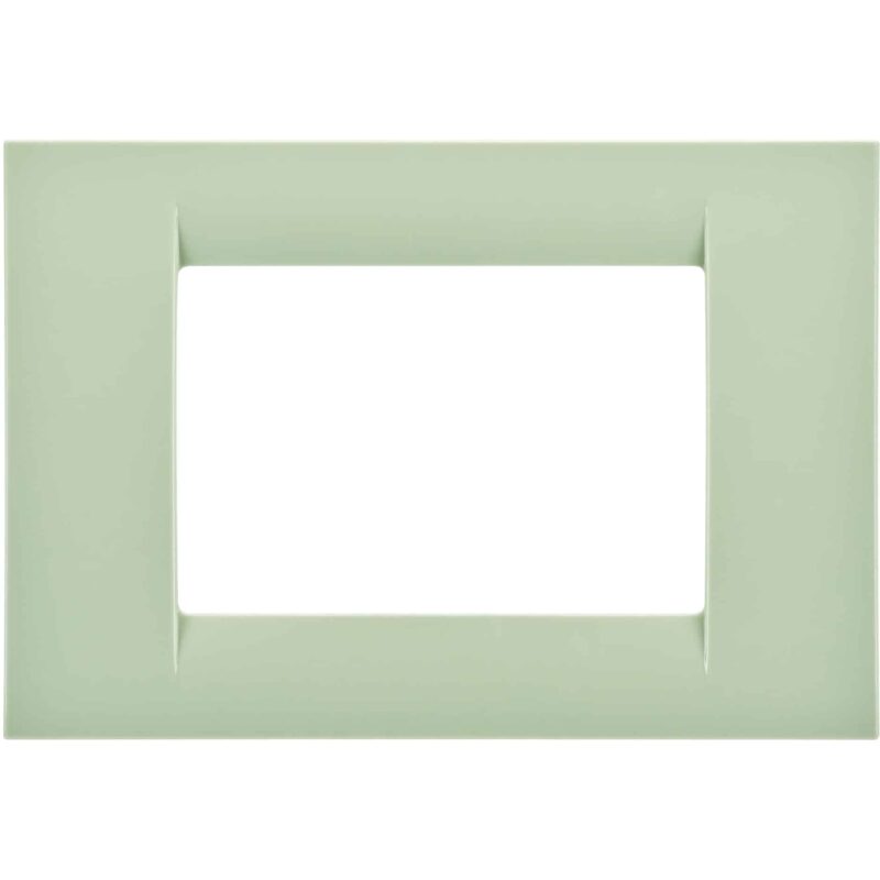 Rama decorativa modulara rectangulara Gewiss, 3M, verde deschis Virna - SKU:  GW22143