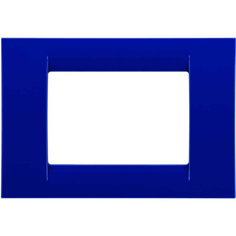 Rama decorativa modulara Gewiss Virna, rectangulara, 3M, bleumarin - SKU:  GW22173