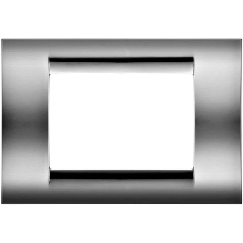 Rama decorativa modulara Gewiss Virna, rectangulara, 6M, crom - SKU:  GW22256