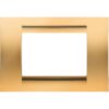 Rama decorativa modulara Gewiss Virna, rectangulara, 1M, auriu - SKU:  GW22261